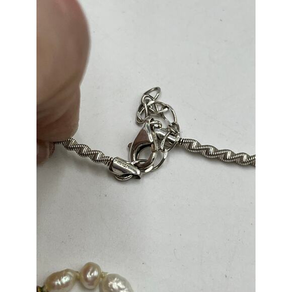 Milor Italy Sterling Silver Serpentine 8.2g Twisted Snake Torque Chain Necklace - Picture 12 of 12